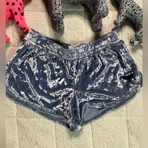 🐩PINK Victoria's Secret Velvet Shorts in Light Blue